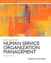 book Excellence in Human Service Organization Management (Standards for Excellence Series)