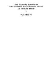 book The standard edition of the complete psychological works of Sigmund Freud Vol. VI (1901), The psychopathology of everyday life.