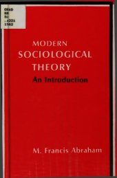 book Modern Sociological Theory: An Introduction