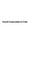 book French Conservatism in Crisis: The Republican Federation of France in the 1930s