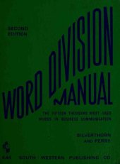 book Word division manual the fifteen thousand most used words in business communication