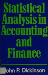 book Statistical Analysis in Accounting and Finance