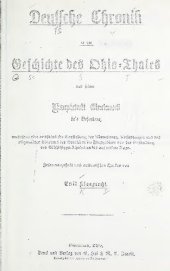 book Deutsche Chronik in der Geschichte des Ohio-Thales und seiner Hauptstadt Cincinnati, ...