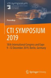 book CTI SYMPOSIUM 2019: 18th International Congress and Expo 9 - 12 December 2019, Berlin, Germany (Proceedings) (English and German Edition)