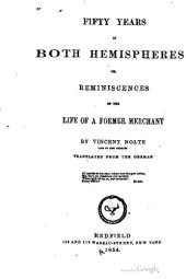 book Fifty Years in Both Hemispheres, or Reminescences of the Life of a Former Merchant