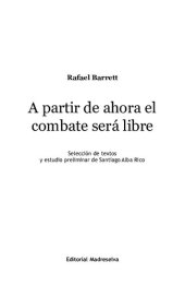 book A partir de ahora el combate será libre