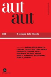 book Aut Aut 353/2012. Il coraggio della filosofia