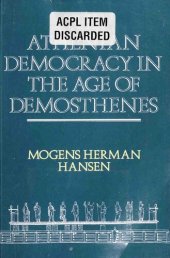 book The Athenian Democracy in the Age of Demosthenes: Structure, Principles and Ideology