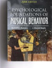 book Psychological Foundations of Musical Behavior