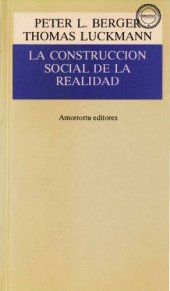 book La construcción social de la realidad