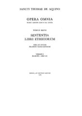 book Sententia libri Ethicorum