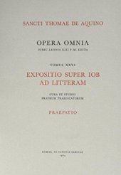 book Expositio super Iob ad litteram. Praefatio