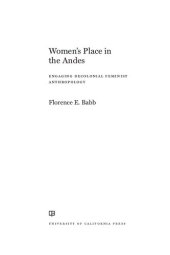 book Women's Place in the Andes : Engaging Decolonial Feminist Anthropology