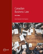 book Canadian Business Law, 3rd Edition