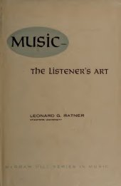 book Music, the Listener's Art