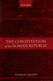 book The Constitution of the Roman Republic