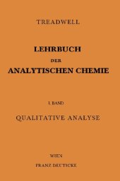 book Kurzes Lehrbuch der Analytischen Chemie - I. Band - Qualitative Analyse