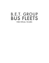 book B.E.T. Group Bus Fleets: The Final Years