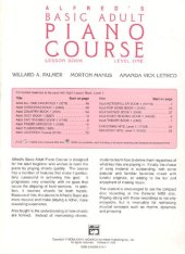 book Alfred's Basic Adult Piano Course: Lesson Book, Level One (Alfred's Basic Adult Piano Course, Bk 1)