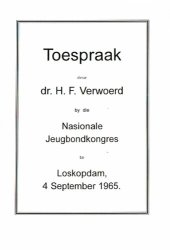 book Toespraak: by die Nasionale Jeugbondkongres te Loskopdam, 4 september 1965