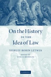 book On The History Of The Idea Of Law