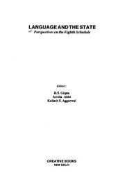 book Language and the State: Perspectives on the Eighth Schedule