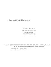 book Basics of fluid Mechamics