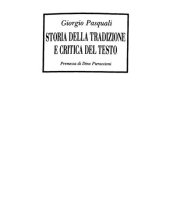 book Storia della tradizione e critica del testo