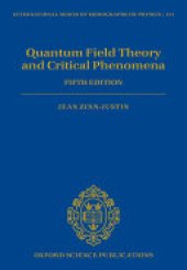 book Quantum Field Theory and Critical Phenomena