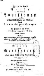 book Perrin du Lac's Reise in die beyden Louisianen unter die wilden Völkerschaften am Missouri durch die vereinigten Staaten und die Provinzen am Ohio, in den Jahren 1801, 1802 und 1803