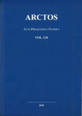 book Arctos: Acta Philologica Fennica