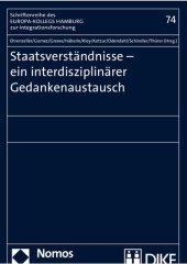 book Staatsverständnisse. Ein interdisziplinärer Gedankenaustausch