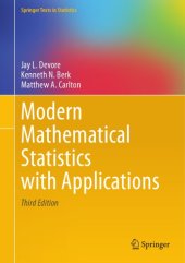 book Modern Mathematical Statistics With Applications