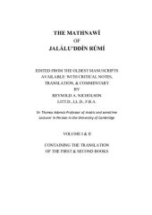 book The Mathnawi of Jalalud'Din Rumi: Containing the Commentary of the First to Sixth Books of the Mathnawi with Indices v. 1-2