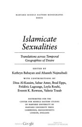 book Islamicate Sexualities: Translations Across Temporal Geographies of Desire
