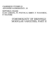 book Cohomology of Drinfeld modular varieties. Part II. Automorphic forms, trace formulas and Langlands correspondence