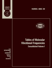 book Tables of Molecular Vibrational Frequencies - Consolidated Volume I