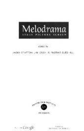 book Melodrama: Stage, Picture, Screen