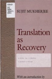 book Translation as Recovery