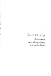 book Derrames entre el capitalismo y la esquizofrenia