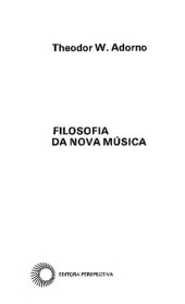 book Filosofia da Nova Musica