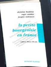 book La petite bourgeoisie en France