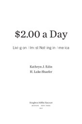 book $2.00 a Day: Living on Almost Nothing in America