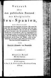 book Versuch über den politischen Zustand des Königreichs Neu-Spanien