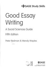 book Good Essay Writing A Social Sciences Guide