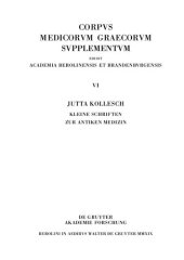 book Kleine Schriften zur antiken Medizin