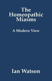 book The Homeopathic Miasms - A Modern View