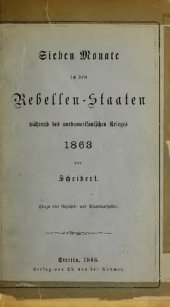 book Sieben Monate in den Rebellenstaaten während des nordamerikanischen Krieges 1863