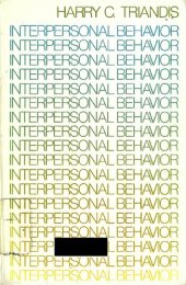 book Interpersonal Behavior