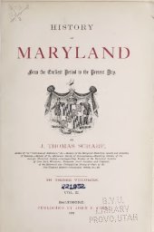 book History of Maryland from the Earliest Period to the Present Day